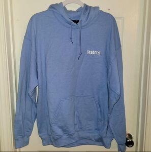 James Charles Hoodie Mens Large Blue Sweatshirt Sisters Logo Pullover